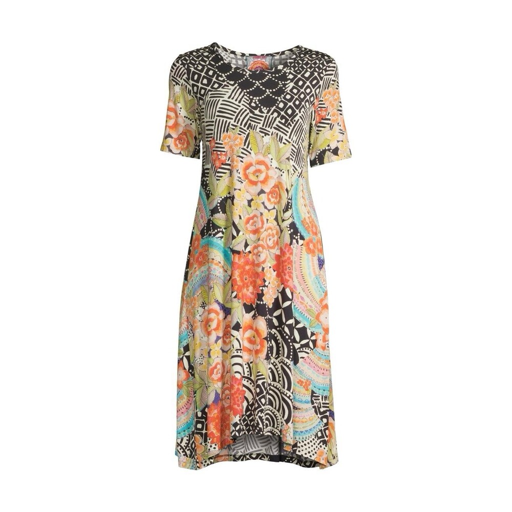 Johnny Was Women's Sunrise Swing Printed Dress In Neutral